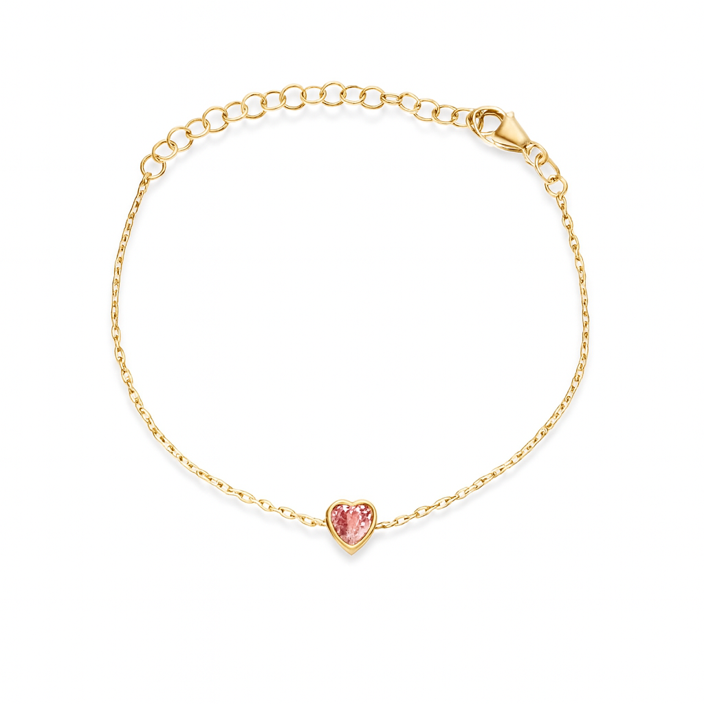 Marigold Bracelet Heart Shaped - Blush