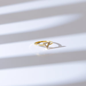 Triangle Ring | Gold Vermeil