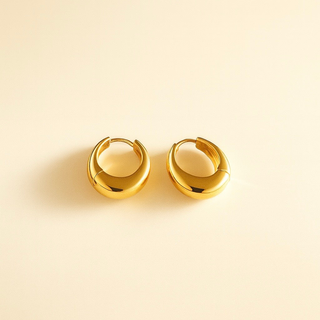 Puffy Huggie Earrings | Ke Bella Jewelry