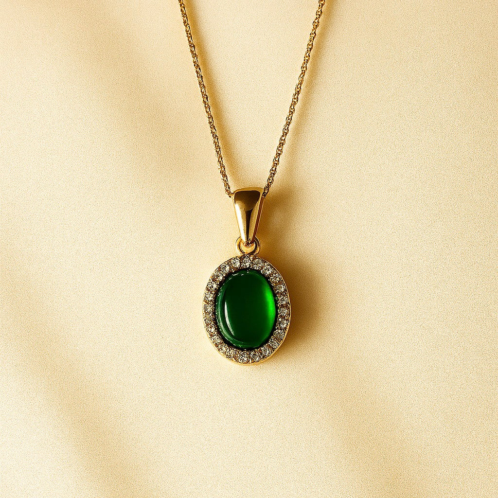 Amélie - Green Agate Necklace