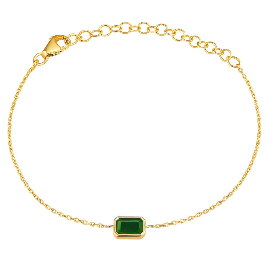 Mirabel Bracelet Emerald Octagonal