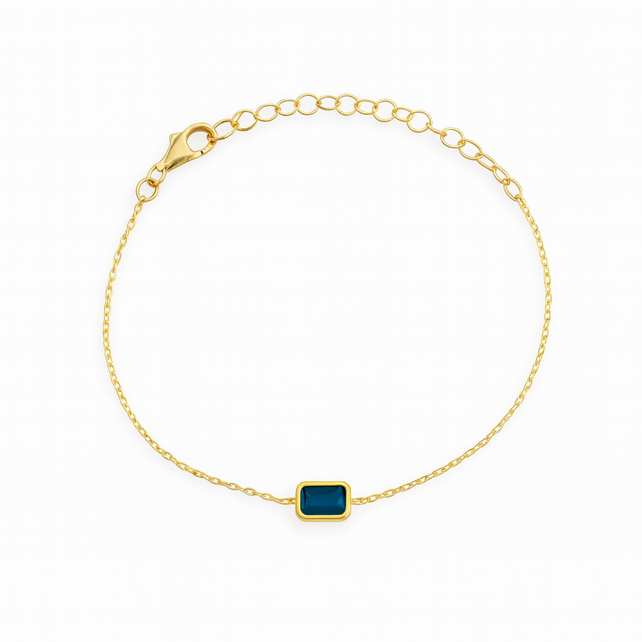 Mirabel Bracelet Blue Sapphire Octagonal