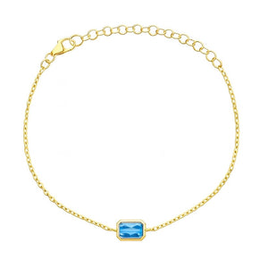 Mirabel Bracelet Blue Topaz Octagonal