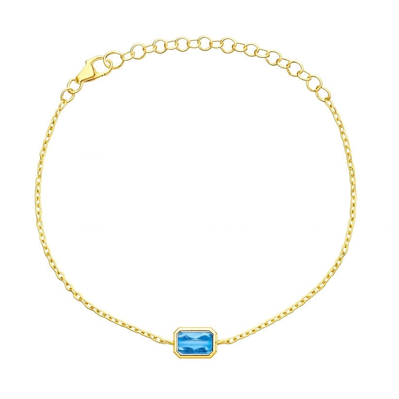 Mirabel Bracelet Blue Topaz Octagonal