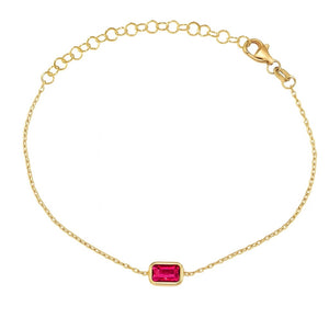 Mirabel Bracelet Fuchsia Octagonal