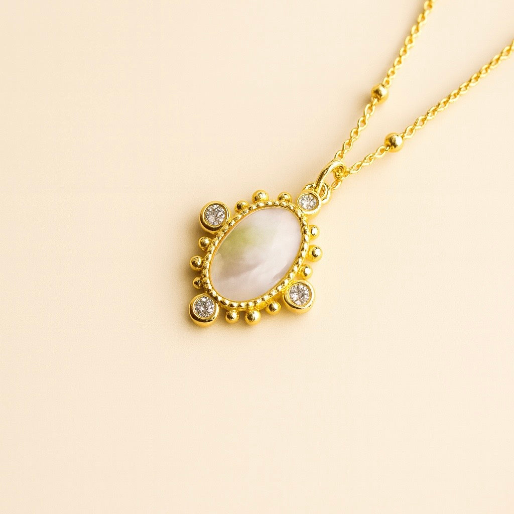 Lumière Miroir Necklace | Mother of Pearl