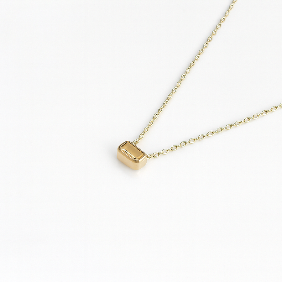 Mirabel Necklace Citrine | Octagonal | Gold Vermeil