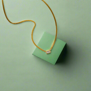 Amelia Necklace | Octagonal | Gold Vermeil