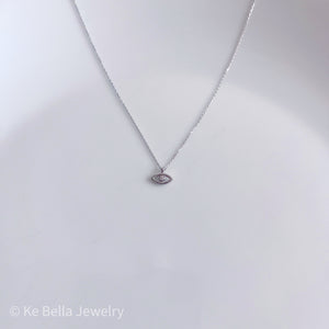 Tiny Eye Necklace | Gold Vermeil