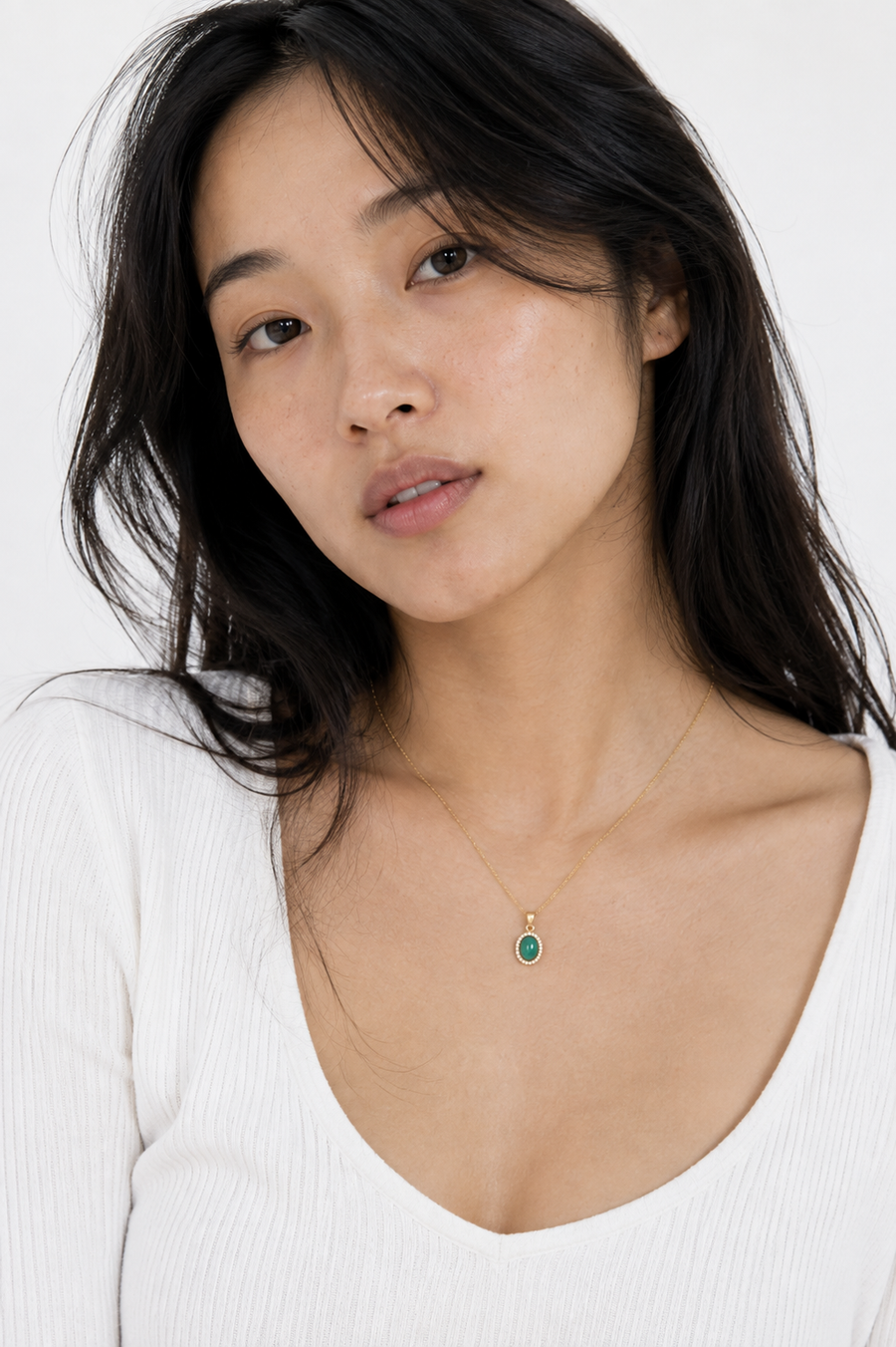 Amélie - Green Agate Necklace