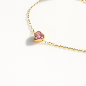 Marigold Bracelet Heart Shaped - Blush