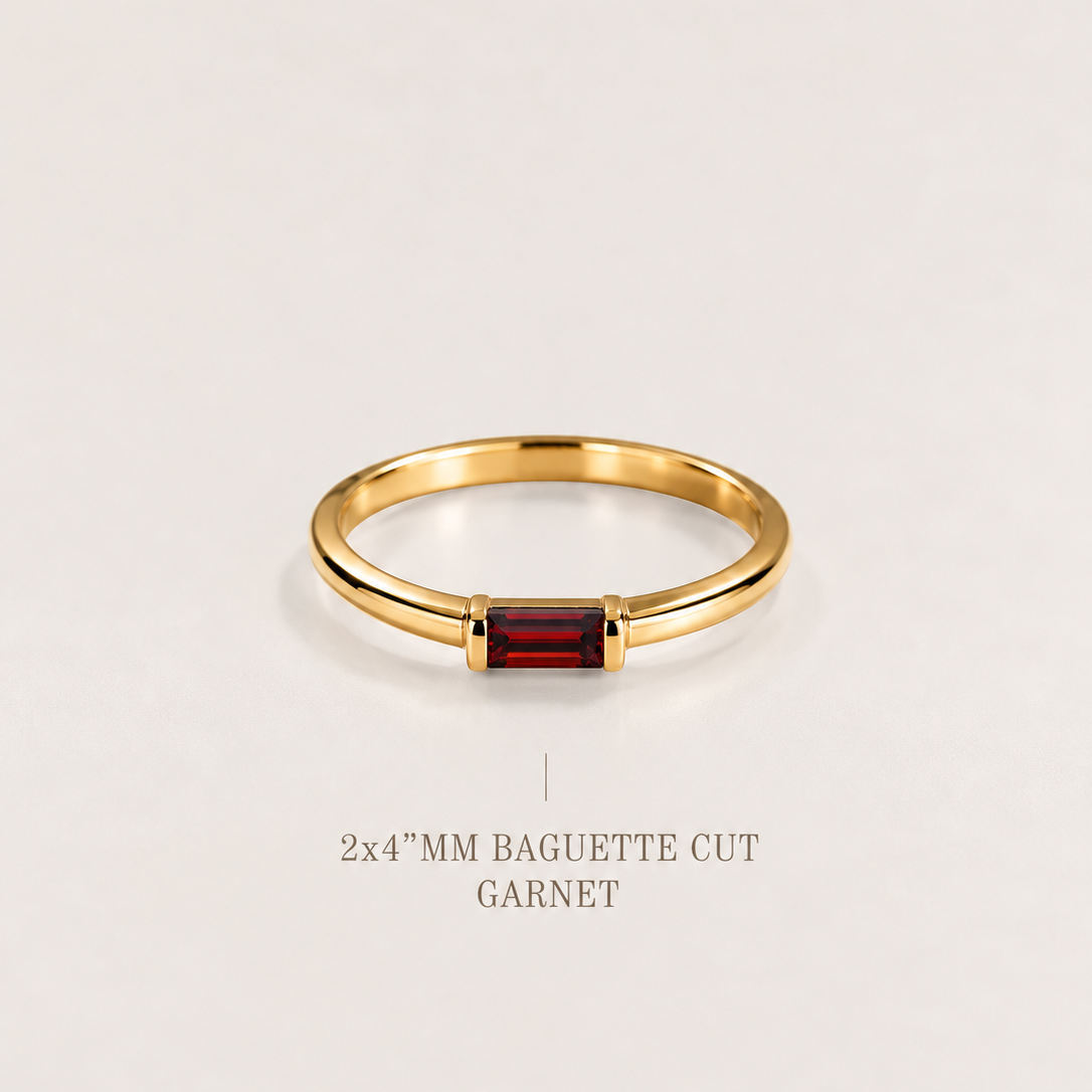 Faye Ring | Red Garnet