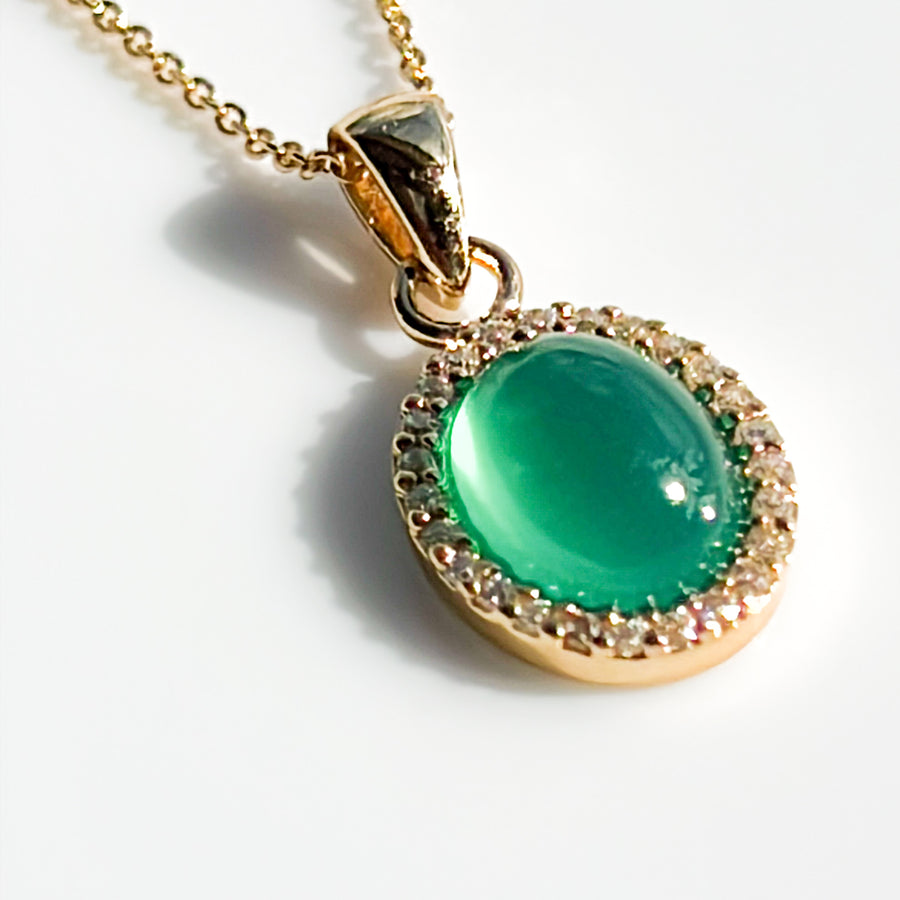 Amélie - Green Agate Necklace