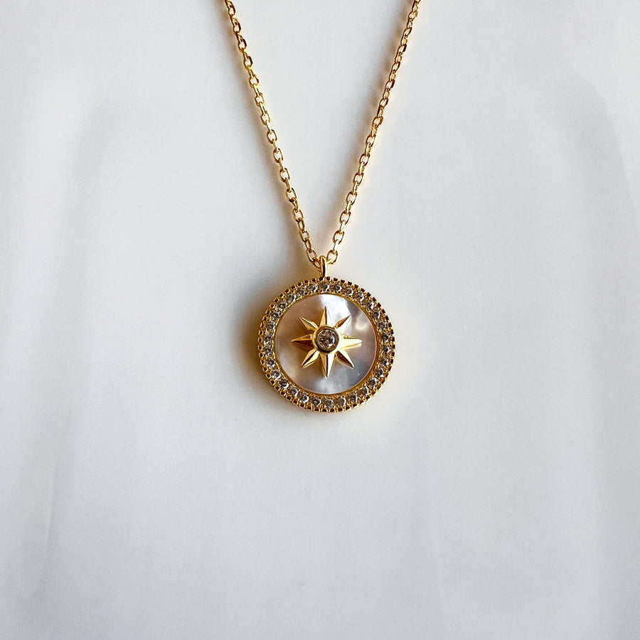 North Star Necklace | Mother of Pearl