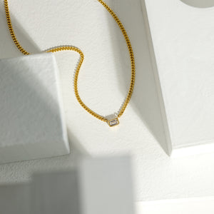 Amelia Necklace | Octagonal | Gold Vermeil