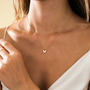 Butterfly Necklace | Gold Vermeil