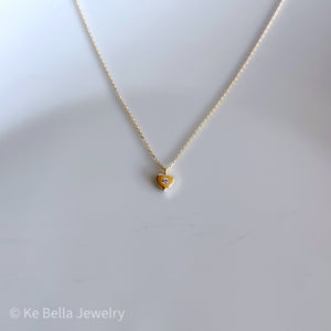 Tiny Heart Necklace | Gold Vermeil