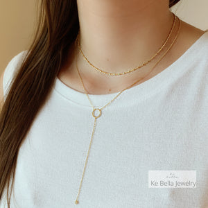 Circle of Life Lariat Necklace