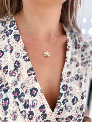 Shimmering Eye Necklace | Sterling Silver